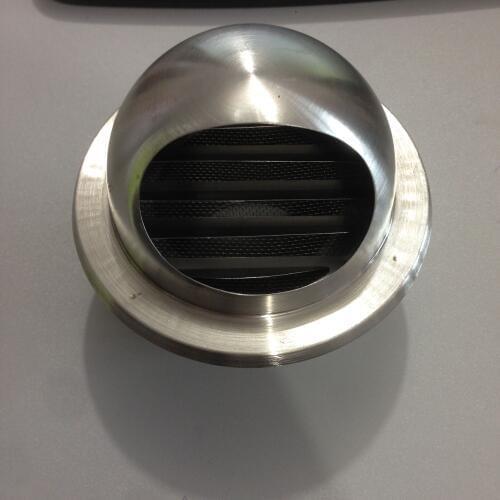 60mm Dia Ducting 304 Grade Stainless Steel Air Vent Outlet Grill Mesh Louver