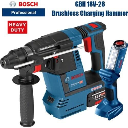 Bosch Cordless Hammer Drill GBH18V-26 Lightweight Lithium Electric Hammer Multifunctional Impact Drill Three-purpose