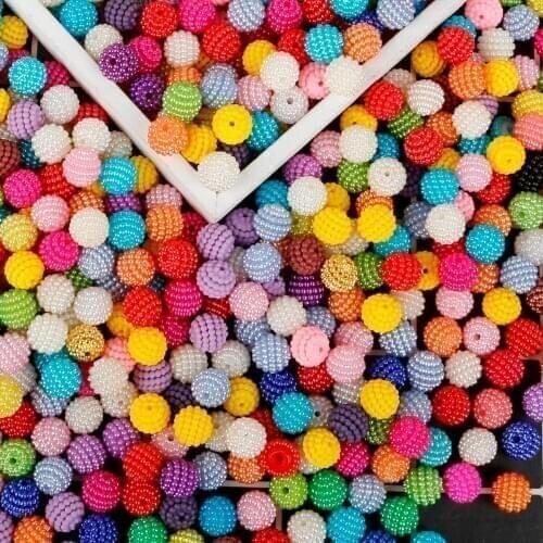 50pcs/bag ABS Imitation Pearl Beads Dia 10mm Jewelry Accessories Bayberry Bead Round Loose Beads For Jewelry Sewing Findings DIY