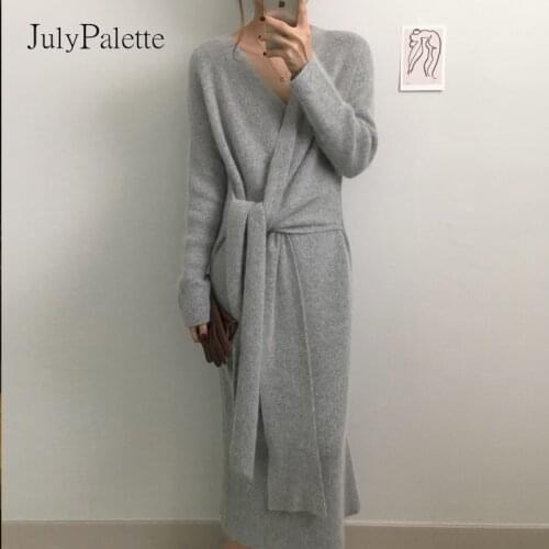 Модные вязаные платья CamKemsey China At AliExpress