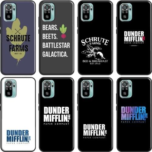 Dunder Mifflin The Office Case For Xiaomi Redmi Note 10 Pro 8 7 K40 8T 9S 9C 9A 8A 7A 9T Note 9 8 Pro Phone Cover