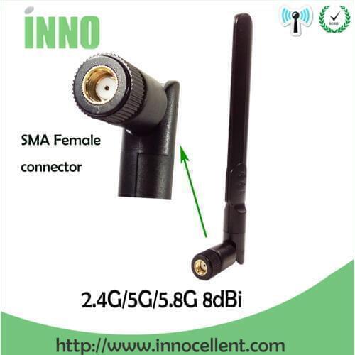 2.4GHz 5GHz 5.8Ghz Antenna 8dBi RP-SMA Connector Dual Band 2.4G 5G 5.8G wifi Antena aerial SMA female wireless router
