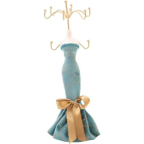 Elegant Mannequin Jewelry Display Rack Stand for Earrings Bracelet Necklace
