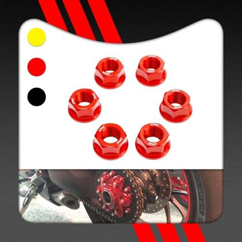 Motorcycle Rear Sprocket Flange Nuts M10*1.0 For Ducati Diavel1200 2010-2018 Diavel 1260 2019 2020 X-Diavel 2015-2020