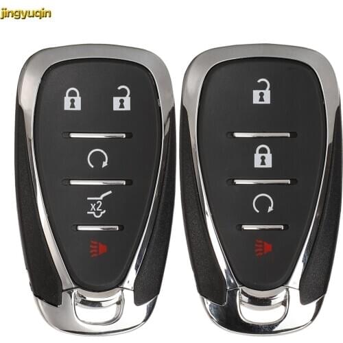 Jingyuqin 10pcs 4/5BTNS Remote Car Key Fob Shell For Chevrolet New Cruze Malibu XL Camaro Menlo Orlando Trax Trailblazer Equinox