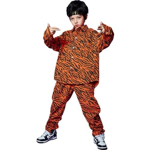 Lolanta 2Pcs/3Pcs Kids Boys Leopard Print Style Coat Pants Sets Children Black Tshirt Hip Hop Dance Clothes Casual Wears