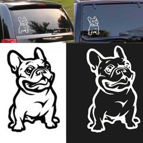 Bostar New Strong Adhesive 3d Stickers French Bulldog Dog Car Sticker Vinyl Cars Decal Custom Window Door Wall Sticker