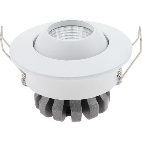 Factory wholesale 10pcs 3W mini cob led ceiling down lights circle round spot bulbs AC85-265V white finish living room lamps