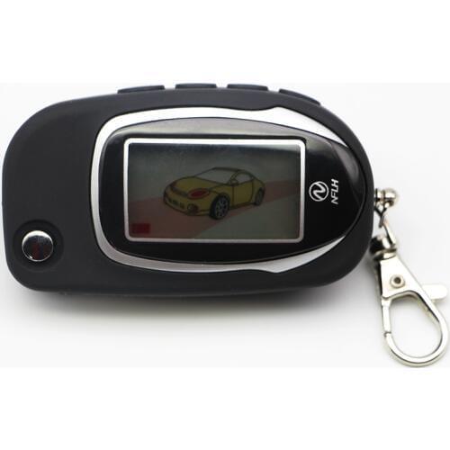 Russia version M7 LCD Remote for Scher-Khan magicar 7 Lcd two way car alarm system switchblade keychain uncut blade fob