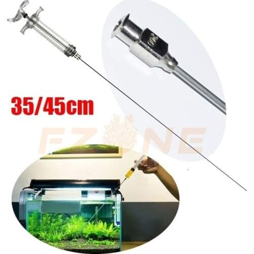 Aquarium Plants Growth Fertilizer Syringe With 35-48cm Liquid Syringe Needle For Plant Fertilizer Roots