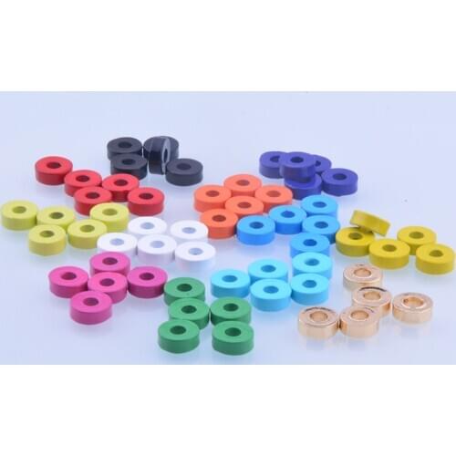 Vsco girl Wholesale Price lot round Metal Alloy Spacer beads For enamel rainbow Loose Bead DIY Jewelry Bracelet necklace Making