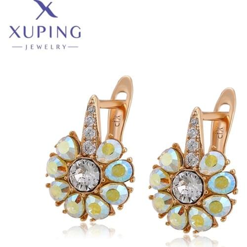 Xuping Jewelry Fashion New Arrival Lovely Style Crystals Earrings for Women Party Gift 910646744