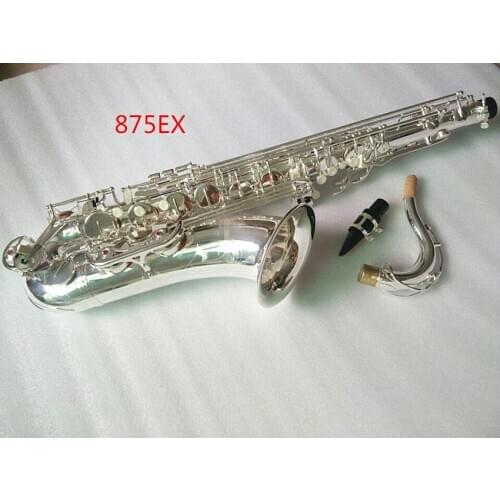 Japan NEW Tenor Saxophone 875EX silver Key Quality silvering Sax Mouthpiece Professional Free shipping
