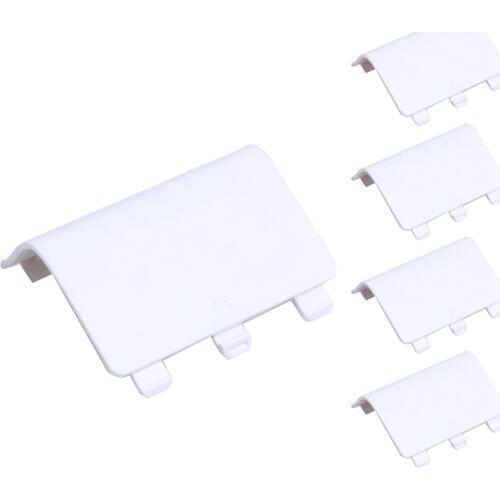 5Pcs/lot Replacement Battery Doors Cover Lid Shell ABS White Back Covers Replacement Accessories for Xbox One Game Controller