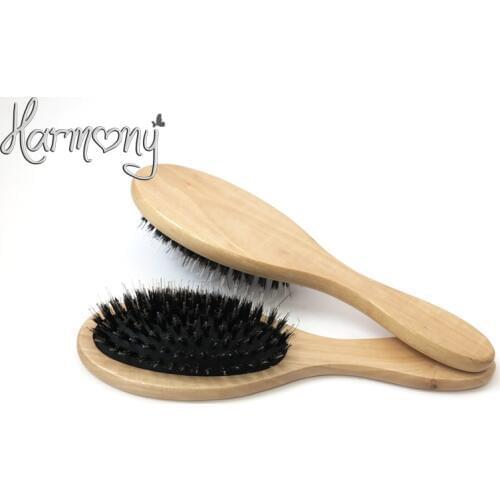 12pcs Professional Anti-Static Hair Brush Paddle Brush Comb escova de cabelo brosse a cheveux real wild boar bristle brush