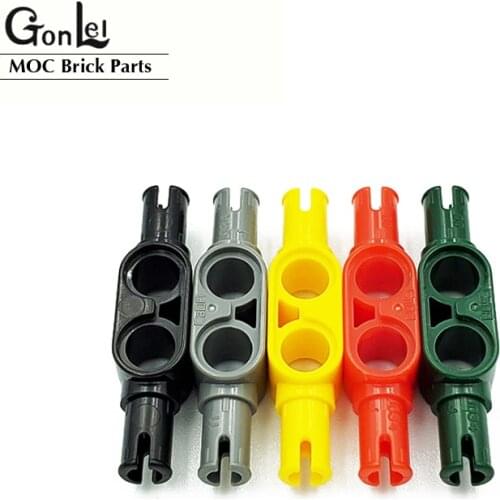 20Pcs/lot High-Tech Beam Special 1x2 Thick with 2 Pins with Friction Ridges Lengthwise MOC Building Blocks Bricks Toys fit 43857