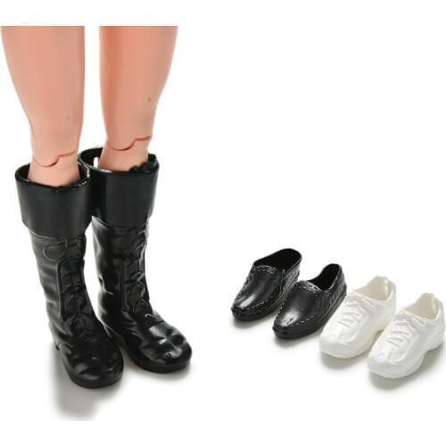 3pairs/lot For Barbie Baby Toy Fashion Doll Shoes Boots Sneakers Shoes For Ken Dolls Accessories