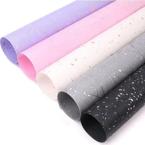 3pcs Broken Sequins Tissue Paper Flowers Bouquet Wrapping Paper Waterproof DIY Gift Box Origami Craft Paper Wine Rolling Paper