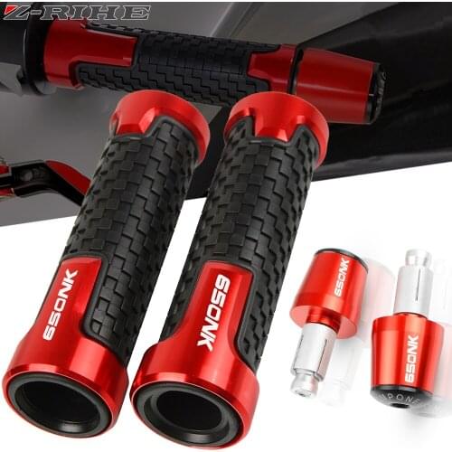 Motorcycle Accessories 7/8" Handlebar Hand Grips Handle Bar Ends Cap Plug For CFMOTO 650NK 650 NK 2016 2017 2018 Handlebar Grips