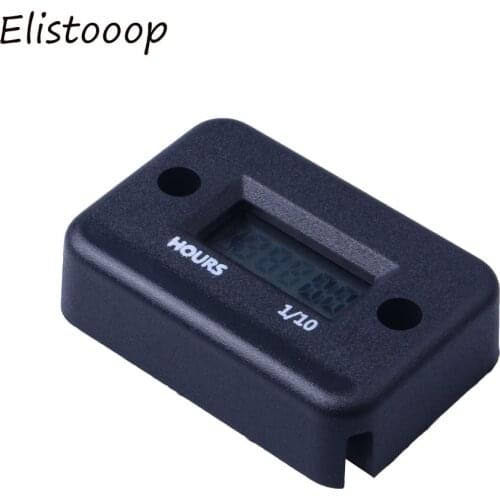 Digital Hour Meter LCD Display Portable Engine Gauge Hour Meter For Motorcycle/Boat Engines Counter Hour Waterproof Meter