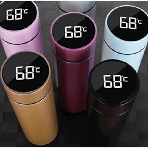 Kawaii bottle water bottle Insulation cup temperature display water cup stainless steel couple creative business gift customLOGO