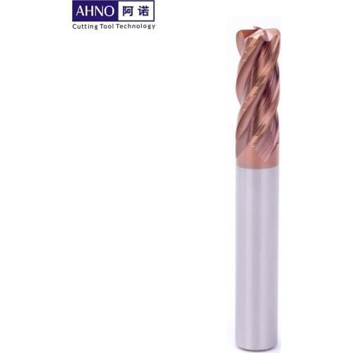 AHNO Tungsten Carbide CNC Milling Nose Radius Cutters HRC55 Updated coating for work material steel, cast steel, wood, plastic
