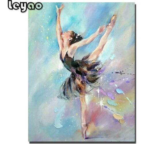 Ballet Dancing Girl 5D DIY Diamond Painting Full Square Drill Diamond Embroidery beautiful Girl Diamond Mosaic Home Decor Gift