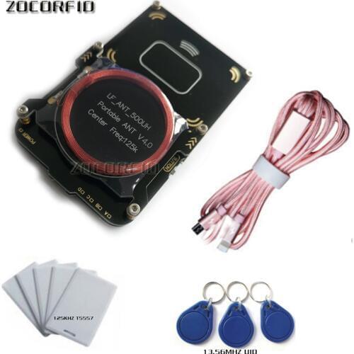 Proxmark3 Easy V5.0 DEV Kits develop suit nfc RFID reader prox/card em4x uid changeable card 13.56MHZ clone crack