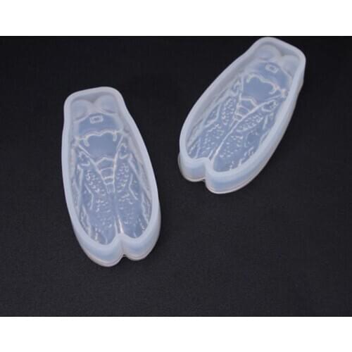 Crystal Epoxy Cicada Shape Silicone Mold DIY Handmade Jewelry Pendant Mould Making Tool PXPB