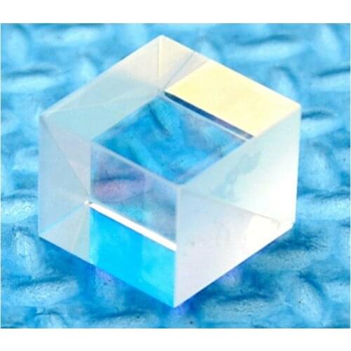 1PC PBS Transparent Red Light 630nm-660nm Polarizing Beam Splitter Cubes 12.5*12.5*12.5mm