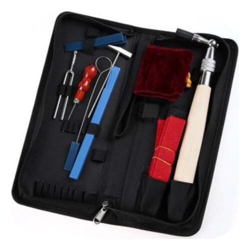 Piano Tuning Maintenance Tools Kit with Rubber Mute Wrench Musical Instrument Luthier Tuner Parts