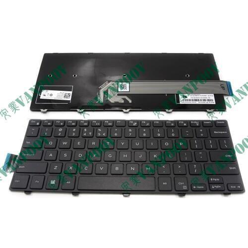 New US Notebook Laptop keyboard For Dell Inspiron 14-5000 series 14.1" 14-5447 5458 5459 5452 5455 with Frame No Backlit