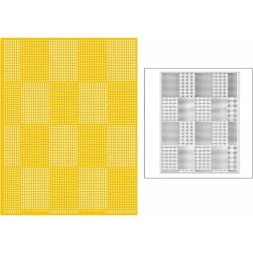 New 2021 Spotty Rectangle Grid Panel Metal Cutting Dies for DIY Scrapbooking and Card Making Background Embossing Craft No Stamp