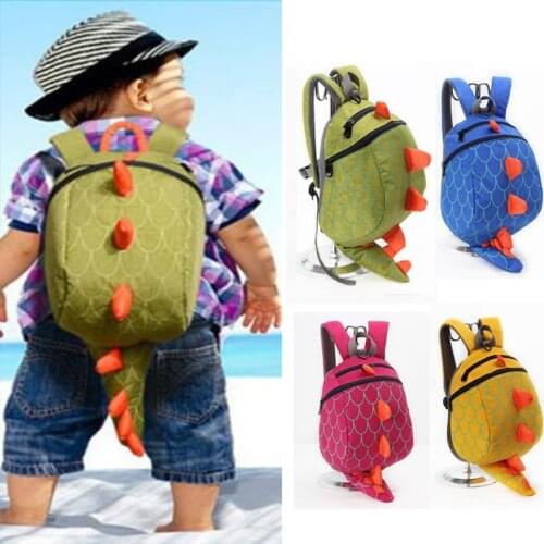 New Anti-lost Childrens Backpack Children Kids Boys Girls Fashion Cute Cartoon 3d Dinosaur Shoulder School Bags#g30