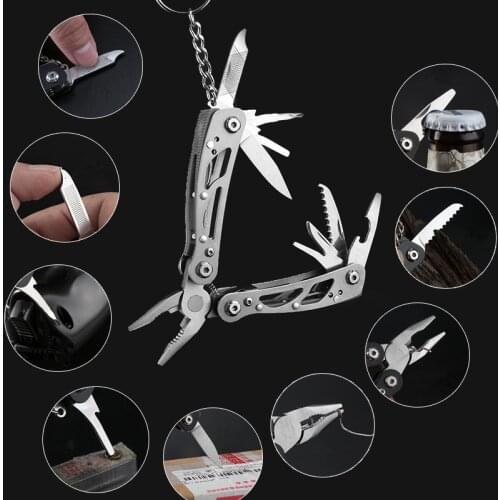 Outdoor Multitool Tactical Pliers Camping Survival Tools Versatile Repair Folding Screwdriver Military Stainless Steel EDC Gear