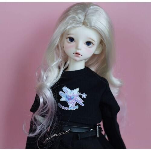 BJD doll wig suitable for 1-3 1-4 1-6 size gradual midpoint gentle volume wig doll accessories