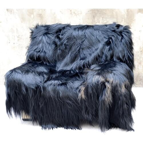 CX-D-111 130X150cm Customized Decorative Blanket Goat Fur Design Blankets For Beds Living Room~ DROP SHIPPING