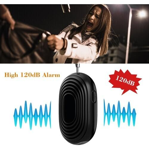 Personal Alarm Light Flashlight LED Self-defense Alarm Device with Multi-function Button Alarm Anti-wolf Device for the Elderly