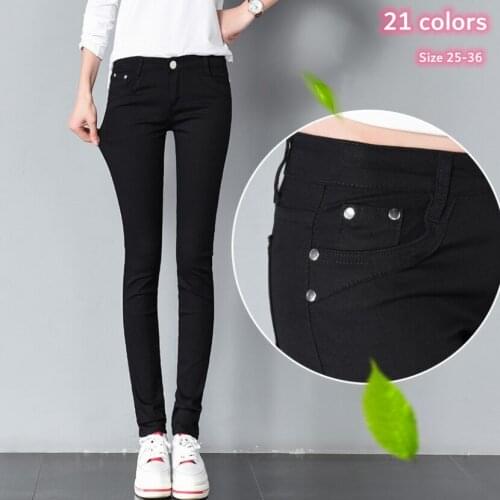 Pencil Pants Women Skinny Spring & Autumn Trousers Femme Cotton+Elastic Summer Plus Size Korean Streetwear 10% Off Dropshipping