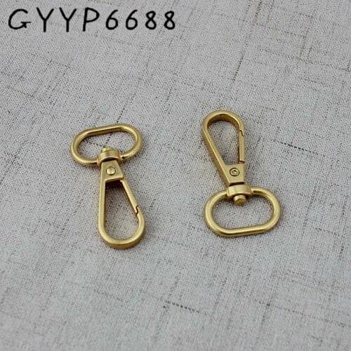 4-30 pieces19mm Special gold Metal hook webbing snap hook for bags DIY Garment Accessories Lobster Clasp For Leather Craft
