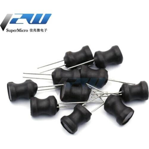 10PCS Power Inductor DIP 68mm 6X8mm 2.2UH 4.7UH 10uH 22uH 100uH 330uH 470uH 1MH 2.2MH 4.7MH 10MH Inductance 2 Pins 9X12/8X12MM