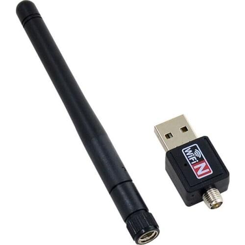 100pcs/lot Mini USB WiFi Adapter 300Mbps External Wireless LAN Network Card Antenna Wi-Fi Receiver Dongle 802.11n for PC Windows