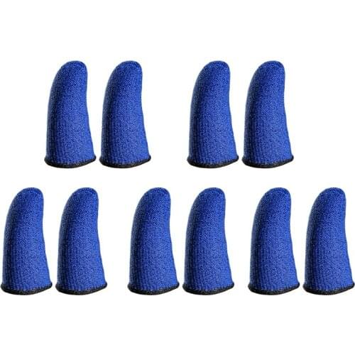 18-Pin Carbon Fiber Finger Sleeves for Mobile Games Contact Screen FingerSleeves