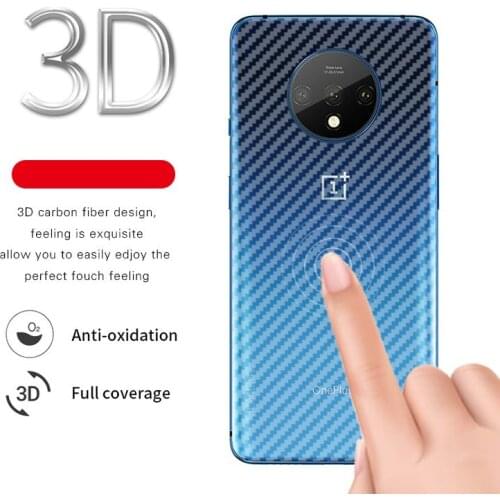 5pcs/lot 3D Carbon Fiber Screen Protector For OnePlus 7 Pro 7t 6T 6 Back Cover Protective Guard Film OnePlus 7t Pro