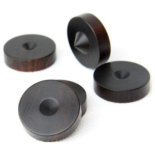 8pcs Ebony floor mats shock damping nail bookshelf speaker box decoding amp preamp tube amp foot spikes self-adhesive