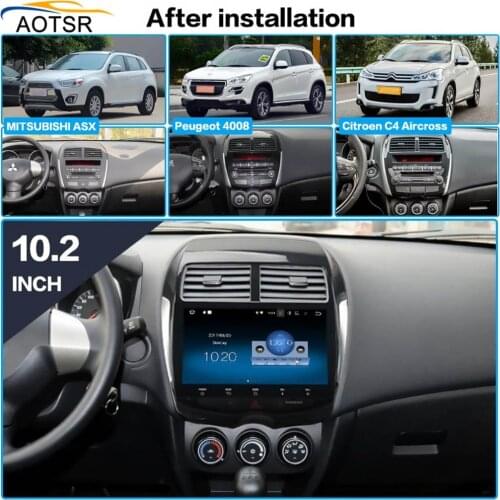 Android 8.0 Octa Core 4+32GB car GPS Multimedia Player for Mitsubishi ASX 2010 2011 2012 Radio stereo gps navigation BT headunit
