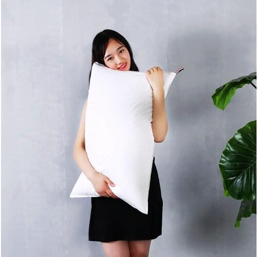 White Pillow Filling Neck Protector Pillow Core for Sleeping Bed Pillow 100% Cotton Cover Cushion Core Inner Home Textiles