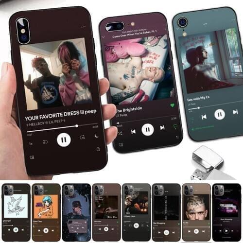 TOPLBPCS Lil Peep Hellboy Love album Phone Case for iPhone 8 7 6 6S Plus X 5S SE 2020 XR 11 12 pro XS MAX