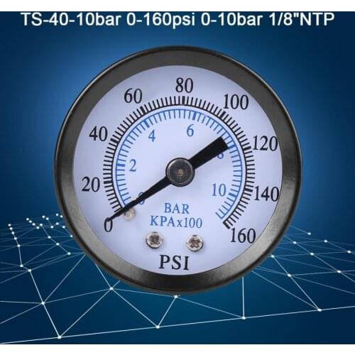 Hot Sale Mini Vacuum Gauge For Fuel Air Oil Water 0-160psi/0-10bar 1/8 NPT Thread digital manifold digital
