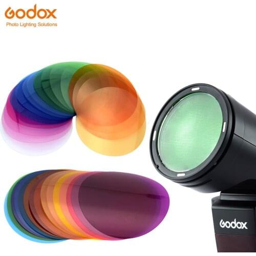 Filtros de Color Godox V-11C V11C o V-11T V11T para Flash Godox V1 serie Speedlite Compatible con AK-R16 o AK-R1